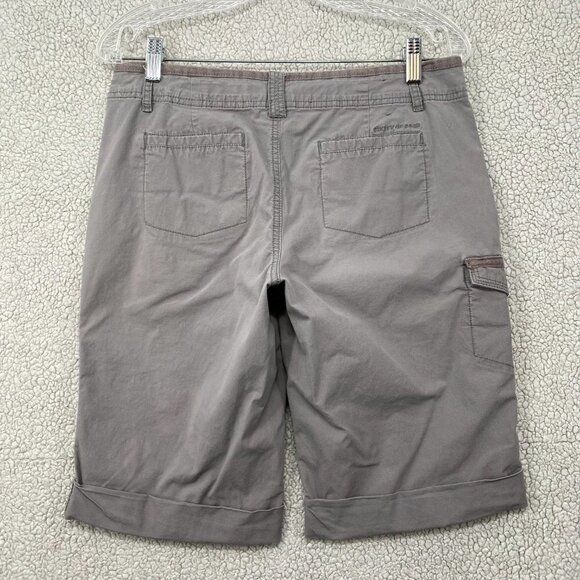 DKNY Jeans Shorts Womens Size 6 Gray Flat Front Pockets Lightweight Casual - Picture 4 of 8